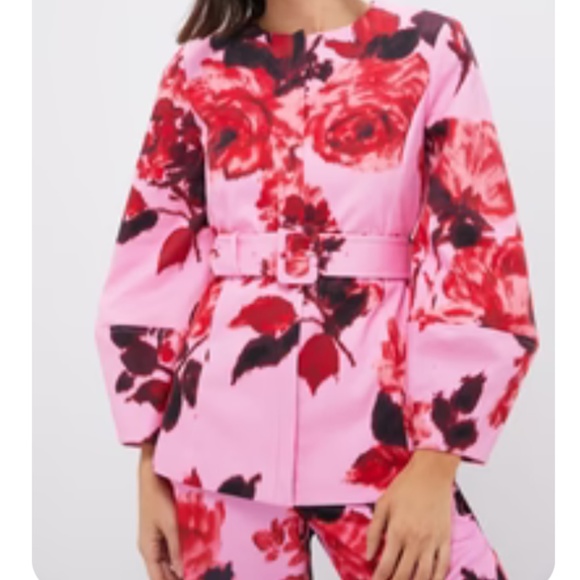 Tuckernuck Top & Pants - Cerise Blossom Long Sleeve Rhoda Tunic Top and Pants - Picture 2 of 4